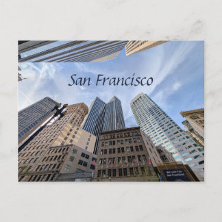 USA America San Francisco City Skyline Scene View Postkarte