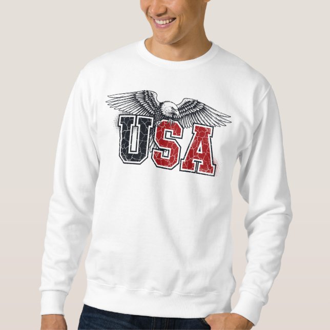 USA - American Eagle Varsity Style Classic Vintag Sweatshirt (Vorderseite)