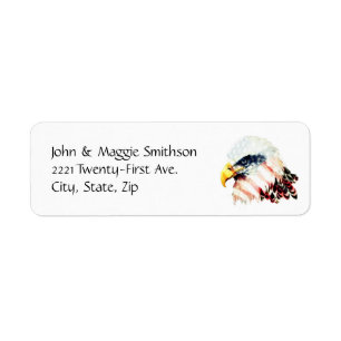 USA American Flag Bald Eagle Design