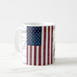 USA American Flag DEN Airport Architecture Cool Kaffeetasse
