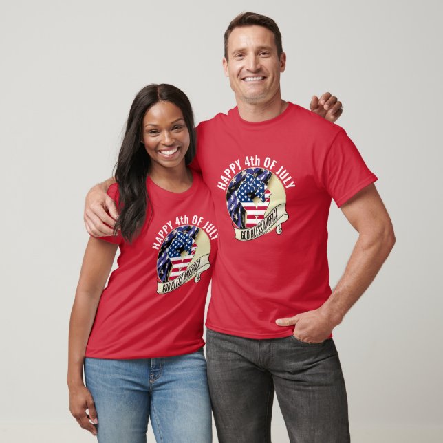 USA American Flag Family 4th JULY T-Shirt (Unisex)