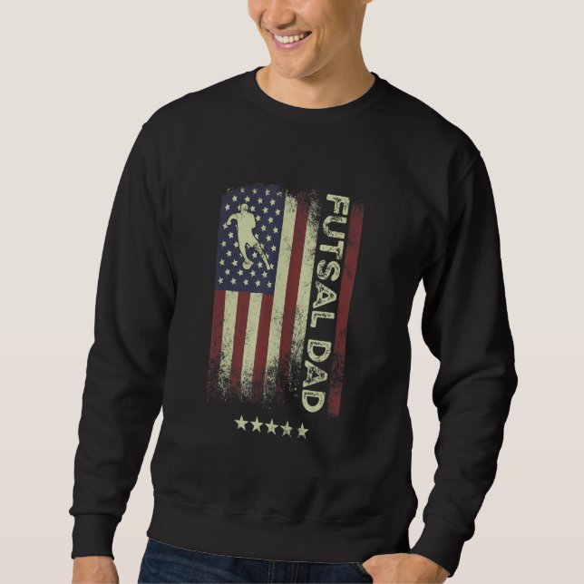 USA American Flag  Futsal Dad 1 Sweatshirt (Vorderseite)