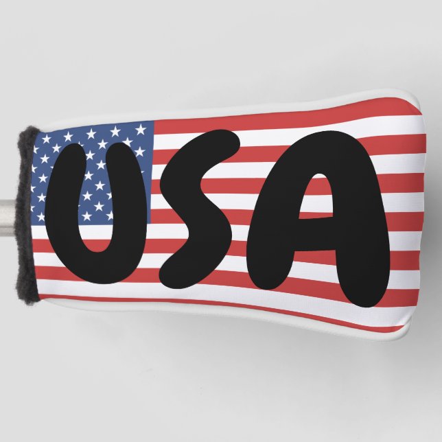 USA AMERICAN FLAG GOLF HEAD COVER GOLF HEADCOVER (Vorderseite)