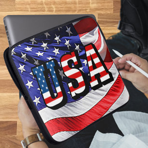 USA - American Flag Laptopschutzhülle