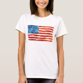 USA American Flag Patriot 4th of July Parade Vet T-Shirt