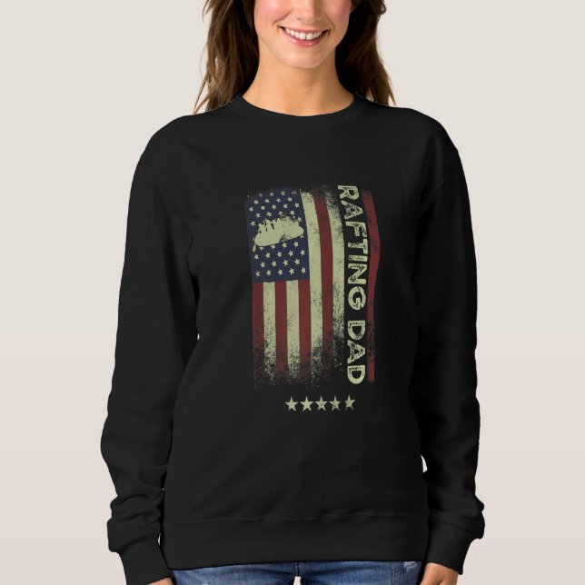 USA American Flag  Rafting Dad  1 Sweatshirt (Vorderseite)
