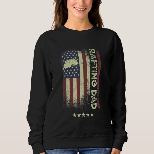 USA American Flag  Rafting Dad 1 Sweatshirt (Vorderseite)