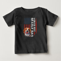 usa american flag worlds best beagle dad