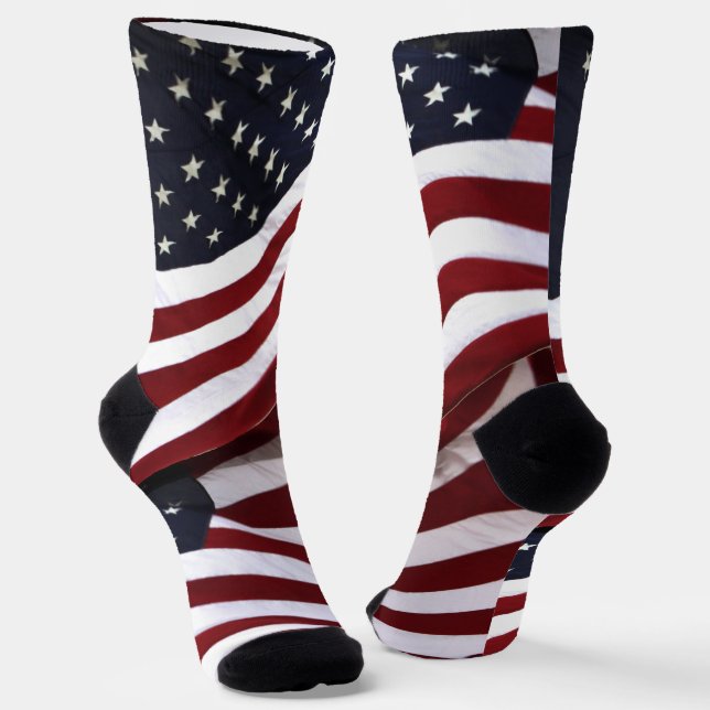 USA American Flags Patriotic Socken (Gewinkelt)