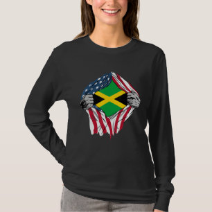 USA American Grown Jamaican Roots T-Shirt
