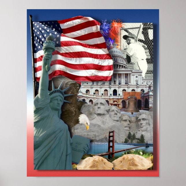 USA American Symbols Poster (Vorne)