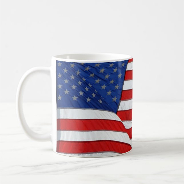 USA AMERICAN US FLAG Patriotic Tasse Series (Links)
