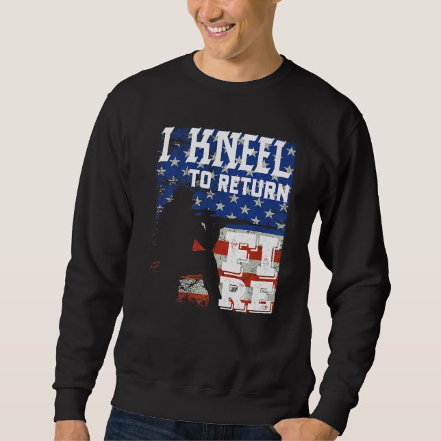 USA American Vintage Flag Veteran Soldiers Sweatshirt (Vorderseite)