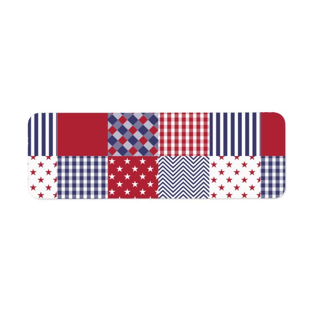 USA Americana Patchwork Red White & Blue (Vorne)