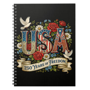 USA Amerika 1776-2026 250 Jahre Freiheit Notizblock