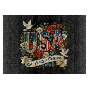 USA Amerika 1776-2026 250 Jahre Freiheit Schneidebrett