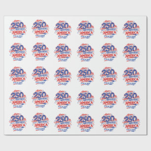 USA Amerika 250. Jahrestag Patriotisch Geschenkpapier