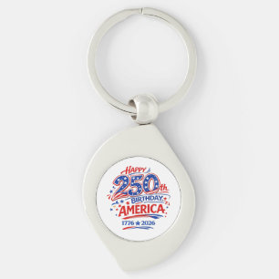 USA Amerika 250. Jahrestag Patriotisch Schlüsselanhänger