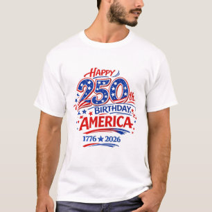 USA Amerika 250. Jahrestag Patriotisch T-Shirt