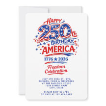 USA Amerika 250. Jubiläum 4. Juli Party