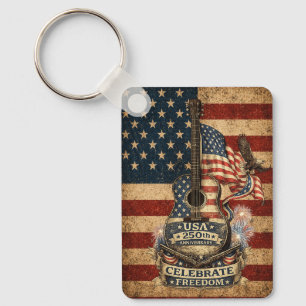 USA Amerika 250. Jubiläum Vintage Patriotisch Schlüsselanhänger