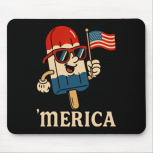 USA Amerika 4. Juli Männer Frauen Kinder Funny Pat Mousepad