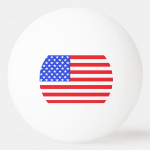 USA Amerika rote weiße blaue PingPong-Bälle Tischtennisball