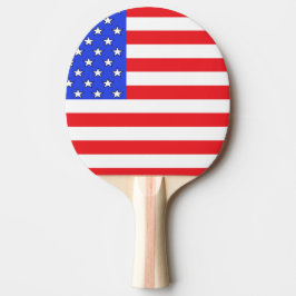 USA Amerika rotes weißes und blaues Klingeln Pong Tischtennis Schläger