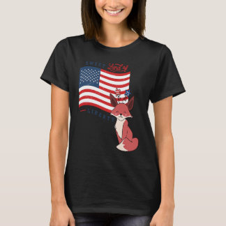 USA Amerika Süße Landtiere T-Shirt