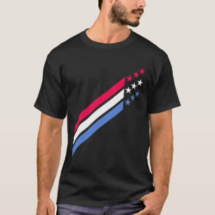 Usa Amerikanisch Patriotisch Rot Weiß Blau Sterne  T-Shirt