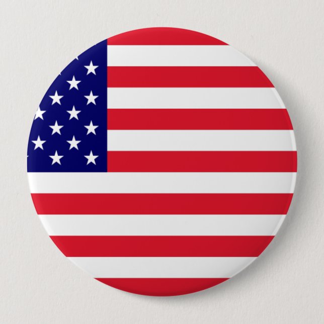 USA - Amerikanische Flagge Button (Vorderseite)