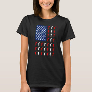 Usa Amerikanische Flagge Dachshund 4. Juli Patriot T-Shirt