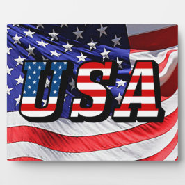USA - Amerikanische Flagge Fotoplatte