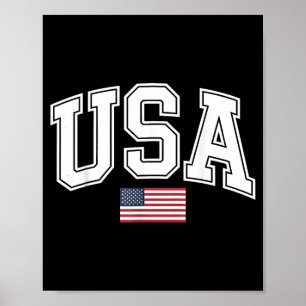 USA Amerikanische Flagge Frauen Männer Kinder Patr Poster