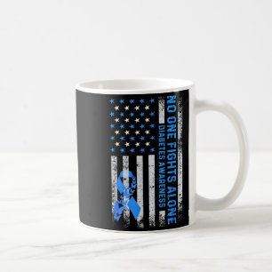 Usa Amerikanische Flagge Kein Alleinkampf Diabetes Kaffeetasse