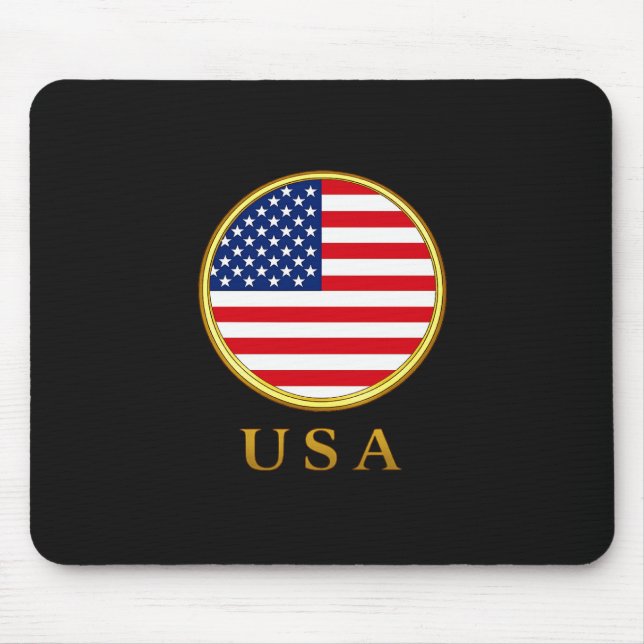 USA - Amerikanische Flagge Mousepad (Vorne)