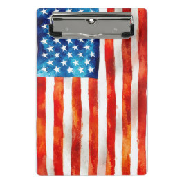 USA Amerikanische Flagge Patriot 4. Juli Parade Ve Mini Klemmbrett