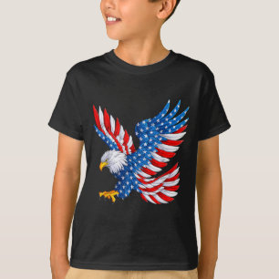 USA Amerikanische Flagge Patriotisch 4. Juli Weißk T-Shirt