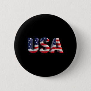 USA Amerikanische Flagge Patriotisch Button