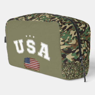 USA Amerikanische Flagge Patriotische Veteranen 4. Waschbeutel