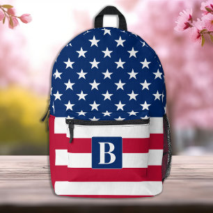 USA - Amerikanische Flagge - Personalisierte Stern Bedruckter Rucksack