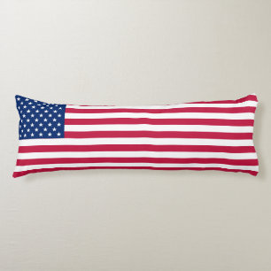 USA-amerikanische Flagge Stripes patriotisches Seitenschläferkissen
