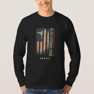 USA Amerikanische Flagge Taekwondo Vater 1 T-Shirt