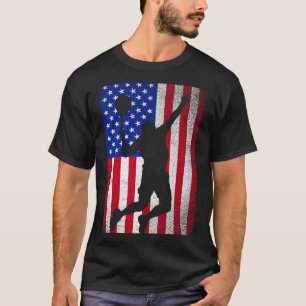 Usa amerikanische Flagge Tennis für Männer Frauen T-Shirt