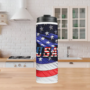 USA - Amerikanische Flagge Thermosbecher