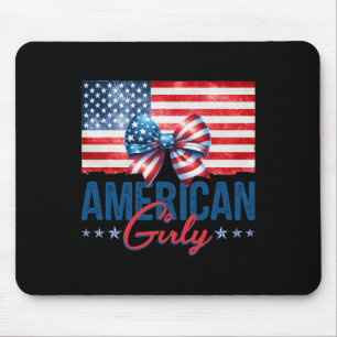 Usa Amerikanische Flagge Vintage Fußball 4. Juli P Mousepad