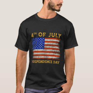 Usa Amerikanische Flagge Vintage Hockey Torwartmas T-Shirt