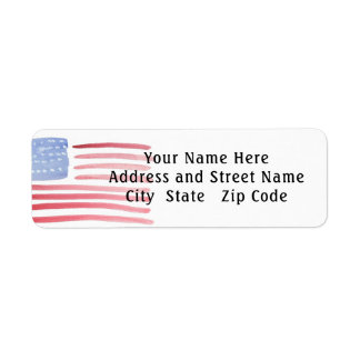 USA - amerikanisches Flag-Label