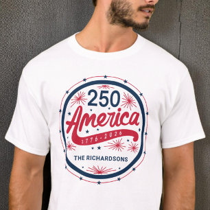 USA Amerikas 250. Jubiläum 4. Juli Party T-Shirt