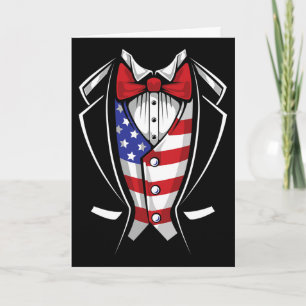 Usa Anzug Smoking Patriotisch 4. Juli Flagge Ameri Karte